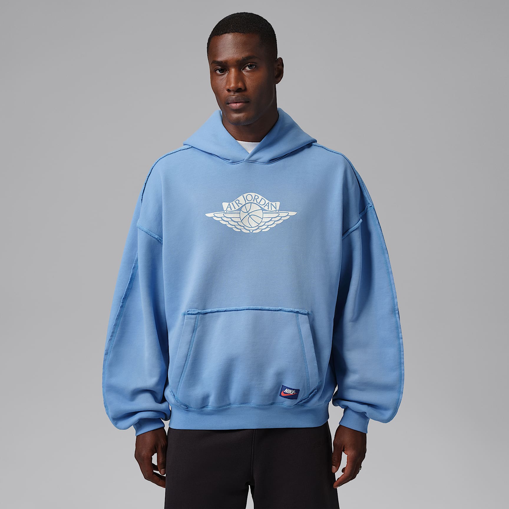 Jordan Flight Wings Men's Fleece Pullover Hoodie. Nike ID